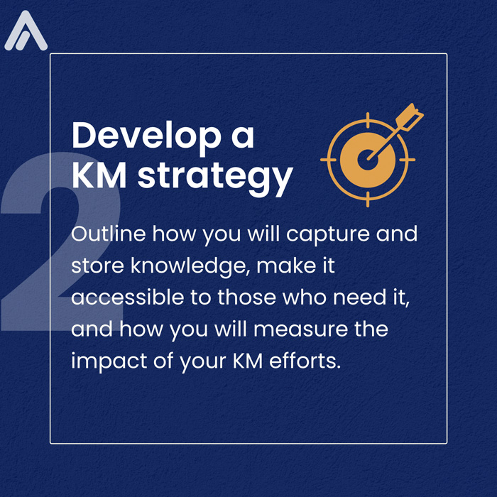 Develop a KM strategy